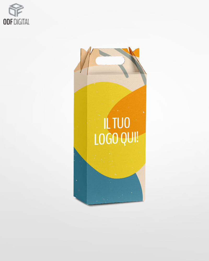 CONFEZIONE CON MANIGLIA per 2-Bottiglie da 80 COD.13